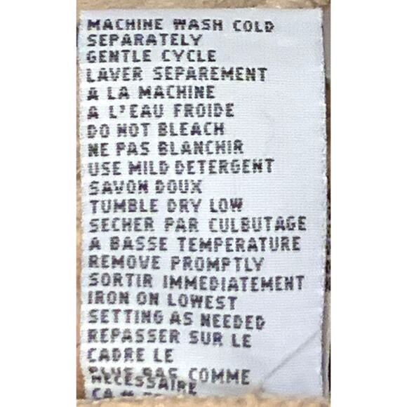 Talbots Womens Coat Faux Suede Shearling Lining Trim Button Front Size XL Camel - Picture 6 of 15